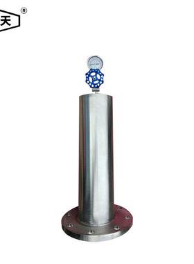 沪天阀门国标 DN150水锤吸纳器碟式消除器YQ9000型不锈钢双向水锤