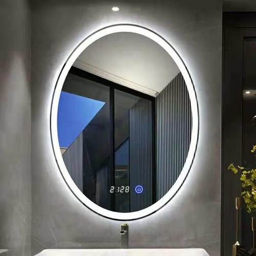 LED智能浴室防雾镜子防雾+时间显示+蓝牙音乐+温度湿度显示可按需