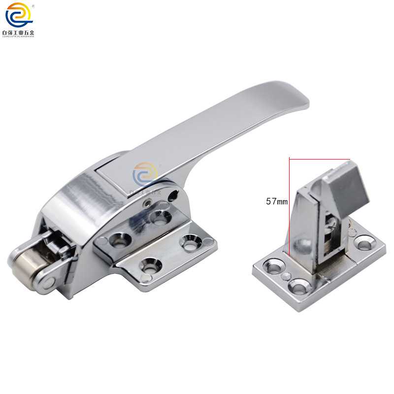 工业烤箱锁可调节式冷库门锁冰库配件压把拉手烘箱机械锁耐用防锈