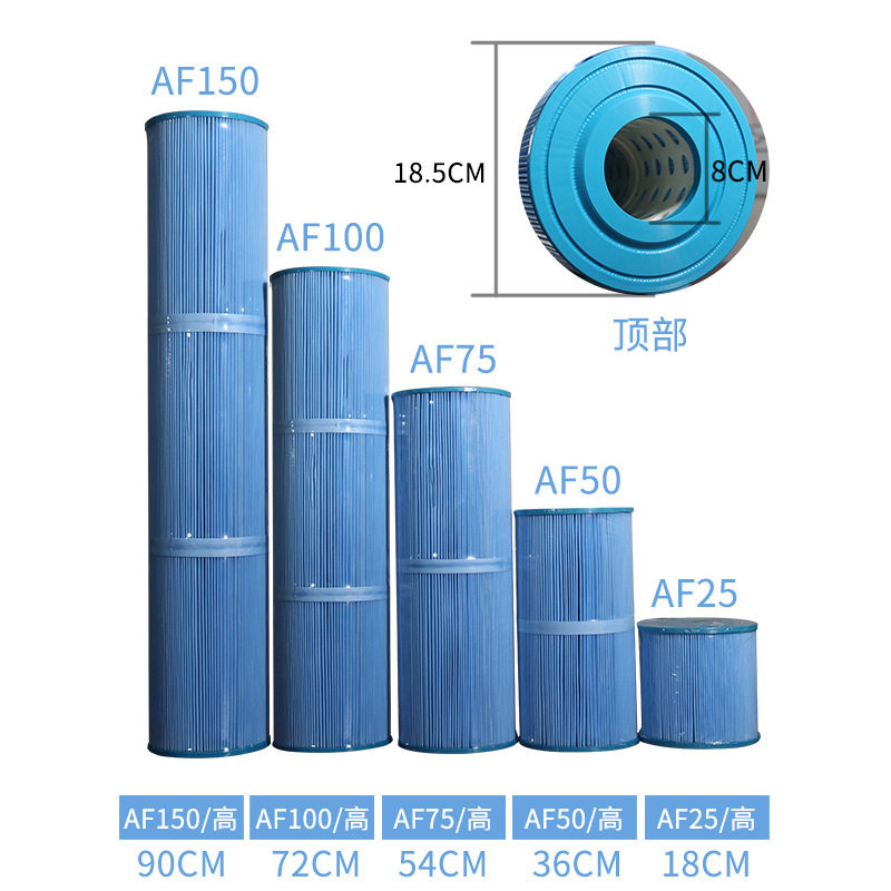 现货滤芯批发 游泳池滤芯吸过滤器纸芯爱克过滤器滤芯AF25-AF100