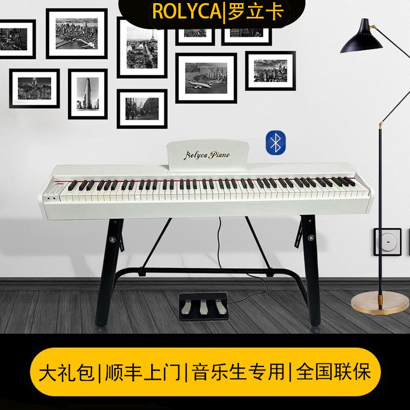 罗立卡式电钢琴电子钢琴键重锤初学者