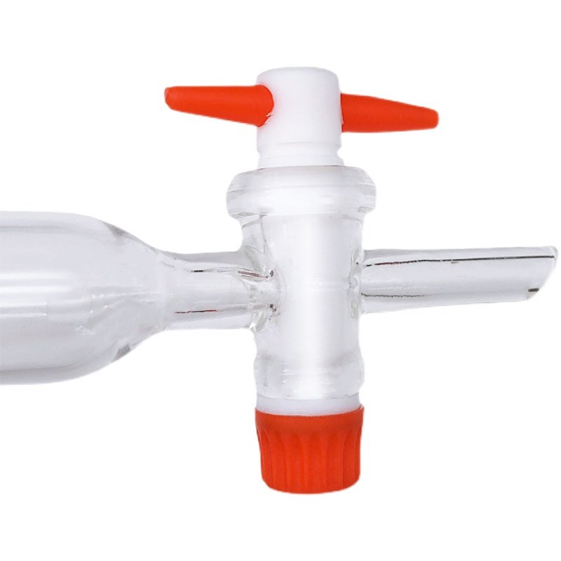 玻璃油水分离器 玻璃分水器水分仪四氟活塞节门无刻度分水器92