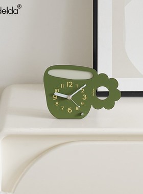 Mndeld客厅入户玄关桌面电视柜时钟家居摆放式座钟表装饰品