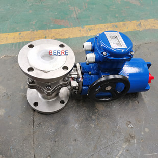 贝尔Q941F不锈法兰软密封电动调节球阀价格