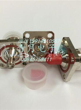 N/SMA-KKF 方板加厚 N母转SMA母 四孔方板带防水圈固定焊板转接头