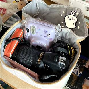 拍立得CCD吐司相机包可爱便携相机收纳袋卡片收纳盒数据线收纳包