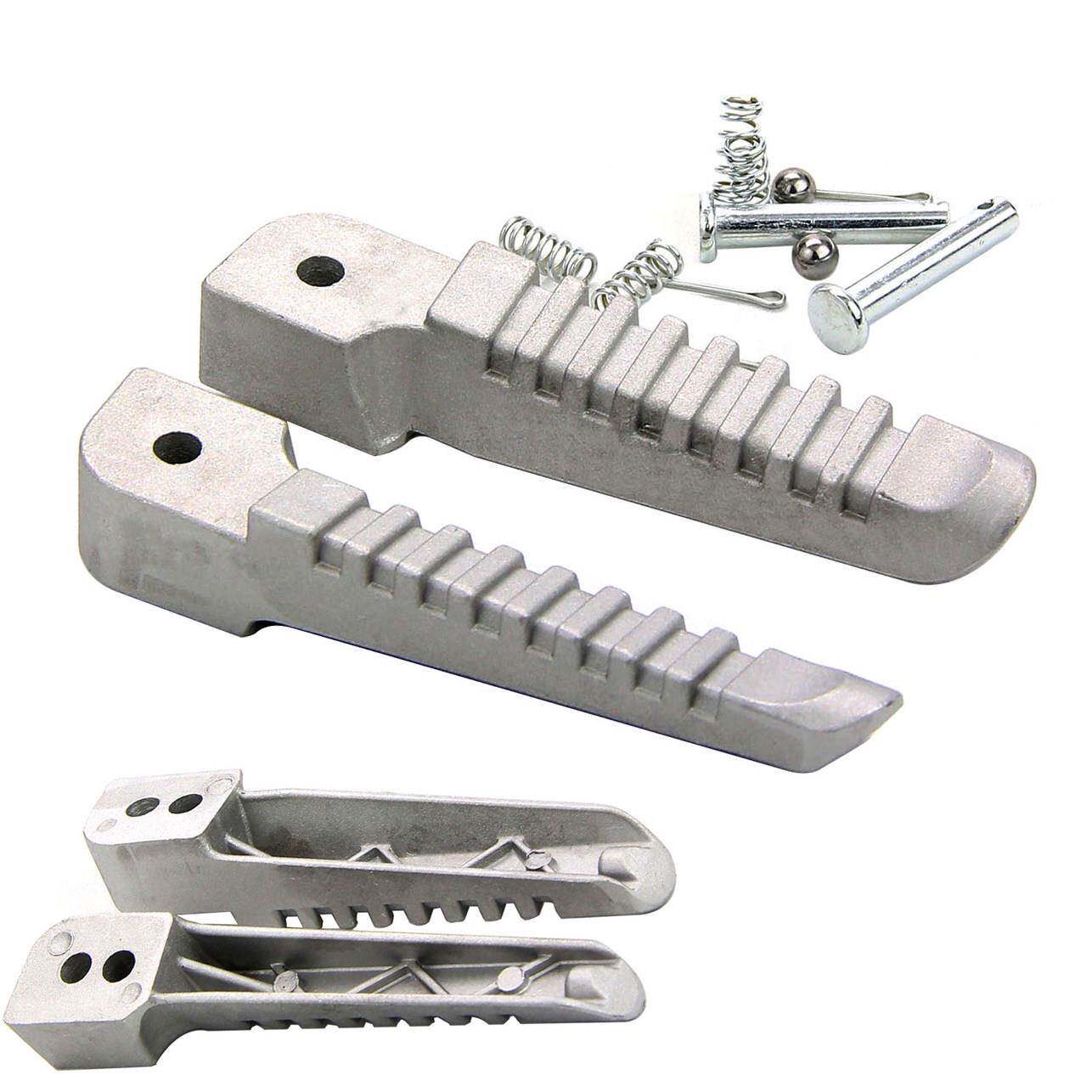 踏板车电动车小帅哥脚蹬脚踏小绵羊末站脚踏板后铝合金搁脚踩搁处