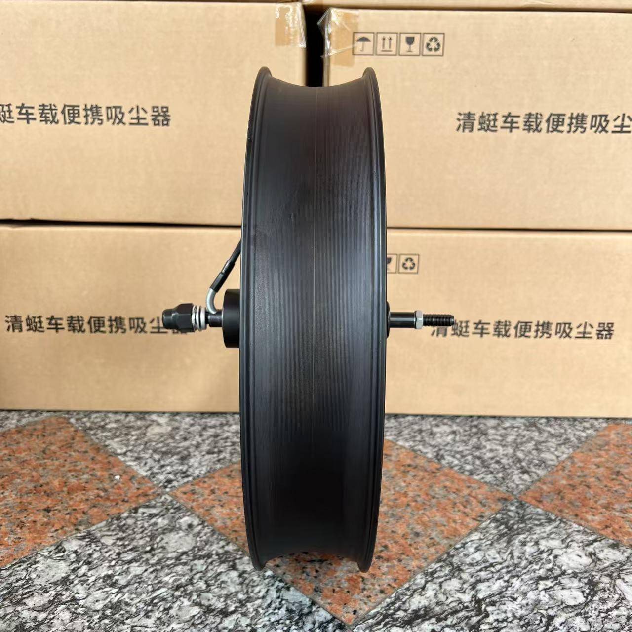 super73电动雪地车轮毂电机一体式48V功率750W轮毂20寸霍尔信号