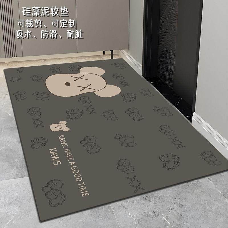 硅藻泥入户门脚垫进门地垫子防滑吸水门垫浴室厨房门口耐脏可裁剪,居家布艺,入户地垫,淘宝优惠券,粉丝福利购,淘宝优惠卷