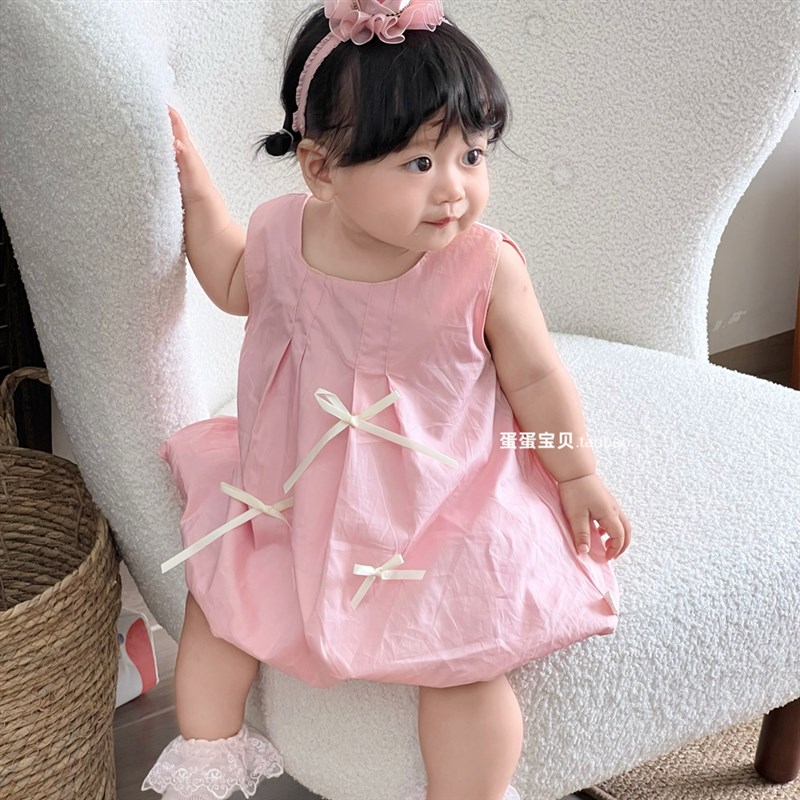 婴儿夏装女童宝宝衣服洋气连衣裙子一周岁礼服小女孩公主夏季夏天