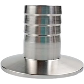 304 真空皮管接头宝塔卡箍25卡盘40法兰气管管件皮接 不锈钢KF快装