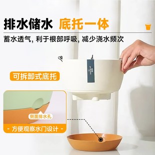 花盆家用悬挂吊篮塑料大号垂吊蝴蝶兰花绿萝加厚耐用吸水阳台户外