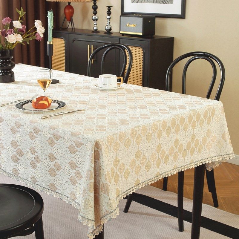 欧式长方形桌布轻奢高级感客厅茶几餐桌布艺中式四方八仙方桌子布,居家布艺,桌布,淘宝优惠券,粉丝福利购,淘宝优惠卷