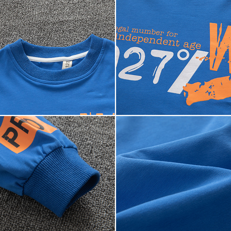 男童秋冬t恤儿童洋气上衣2021新款中大童冬季卫衣男孩纯棉打底衫