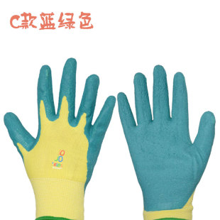 幼儿儿童园艺手套劳保胶皮割稻木工抓螃蟹搭积木挖笋户外植树