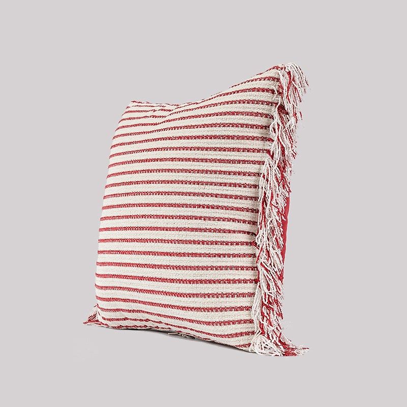 新宸优品 家用红色流苏纯棉抱枕被子两用客厅沙发加厚折叠空调被,居家布艺,抱枕被,淘宝优惠券,粉丝福利购,淘宝优惠卷