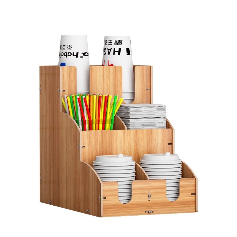 吧台奶茶店纸杯架取杯架吸管盒纸巾盒定制咖啡多功能创意商用收纳,家庭/个人清洁工具,杯架,淘宝优惠券,粉丝福利购,淘宝优惠卷