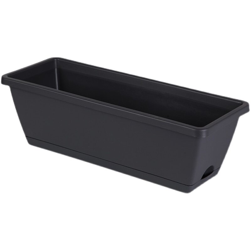 霍轮盆特大号阳台蔬菜种植盆长方形塑料带托盘种菜盆草莓加仑盆大