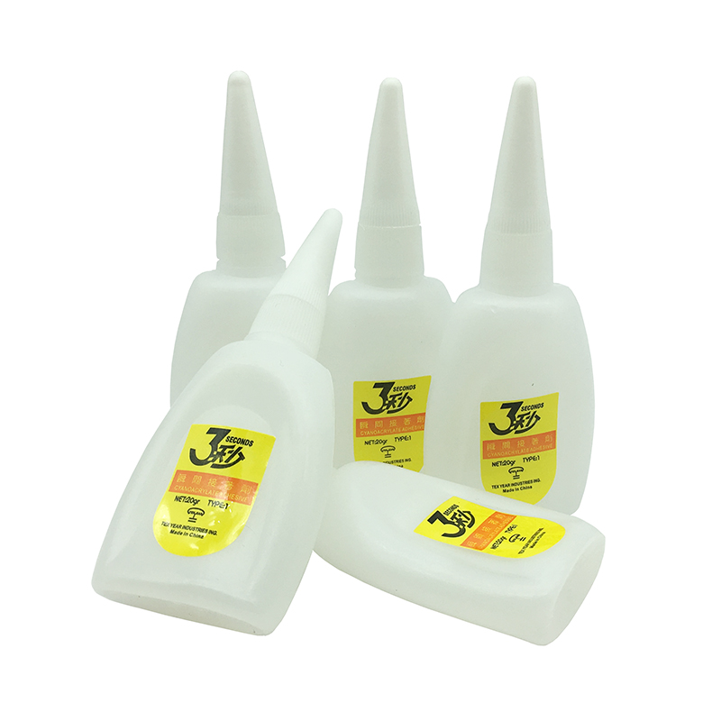 3秒502胶水免运费 家私补木粉3秒胶 喷绘布专用快干胶水强力502胶