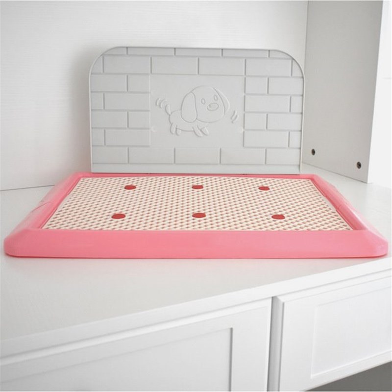 狗狗厕所 网格平板式宠物厕所带挡板狗便盆厕所