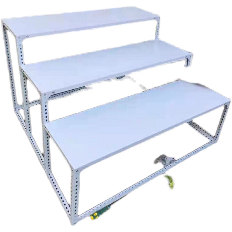 阶梯货台阶式粮油店水果花架多肉架月饼商品展示架铁板梯形货架