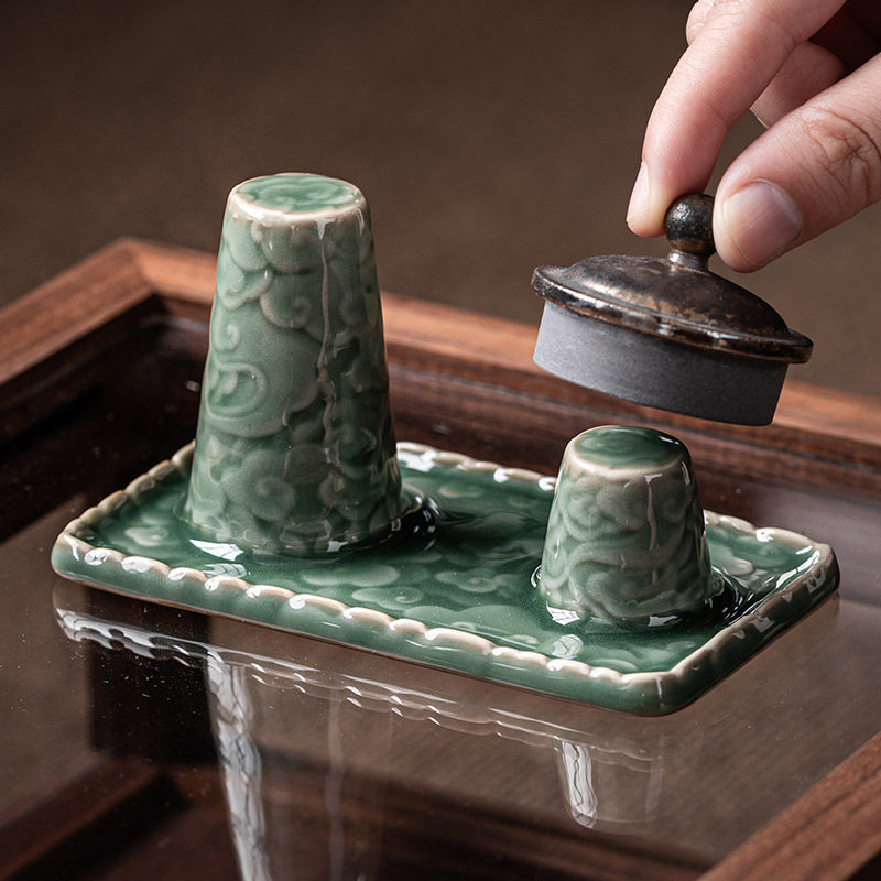 青瓷祥云晾壶架盖置盖托陶瓷壶盖置物架家用茶道零配紫砂茶壶配件,鲜花速递/花卉仿真/绿植园艺,其它园艺用品,淘宝优惠券,粉丝福利购,淘宝优惠卷