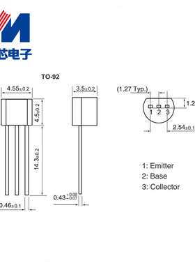 全新现货 2SC380 C380 TO-92封装 C380TM 高频放大器 NPN型晶体管