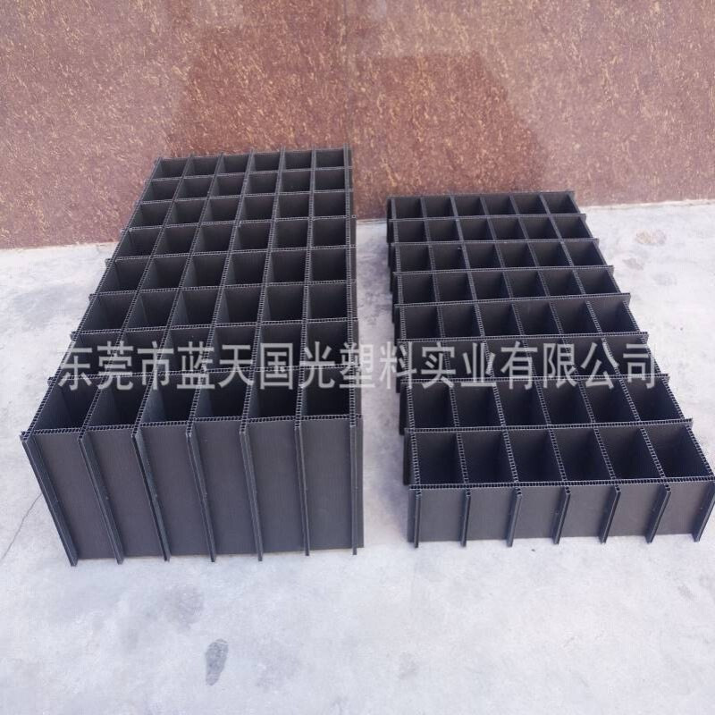 厂家供应珠三角中空板周转箱 PP塑料钙胶板隔板刀卡箱万通板