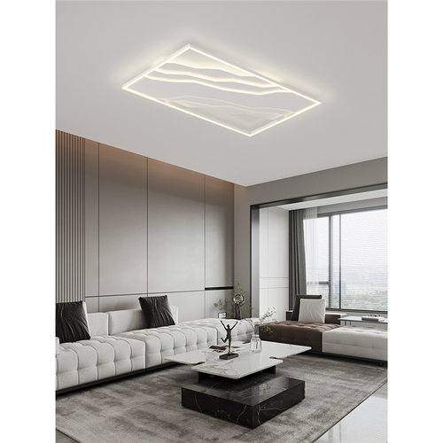客厅灯简约纹理LED吸顶灯2024新款个性餐厅灯超薄卧室房间吸顶灯