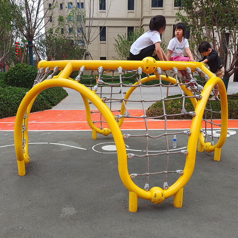 儿童攀爬网室外游乐设备体能拓展运动器材小区乐园钻洞游艺攀爬网