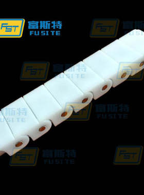 POM塑料输送链板 RS60P白色塑胶平顶链 柔性链板CHEEC60同款链条