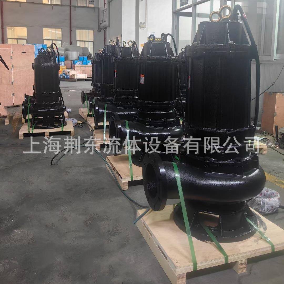 100口径潜污泵JYWQ无堵塞排污泵耦合装置潜水泵100WQ65-18-5.5