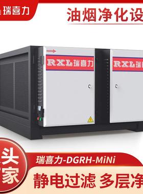 DGRH迷你型餐饮厨房饭店商用低空油烟过滤设备油烟处理净化设备