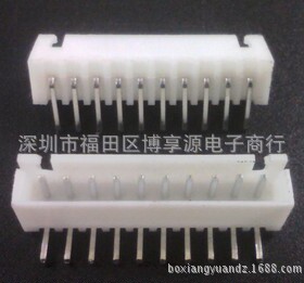 XH2.54-10AW连接器 间距2.54mm XH-10P 弯针 白色针座一包1000只