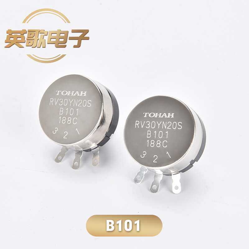 RV30YN20S-B101碳膜电位器    配A03胶木旋钮电阻
