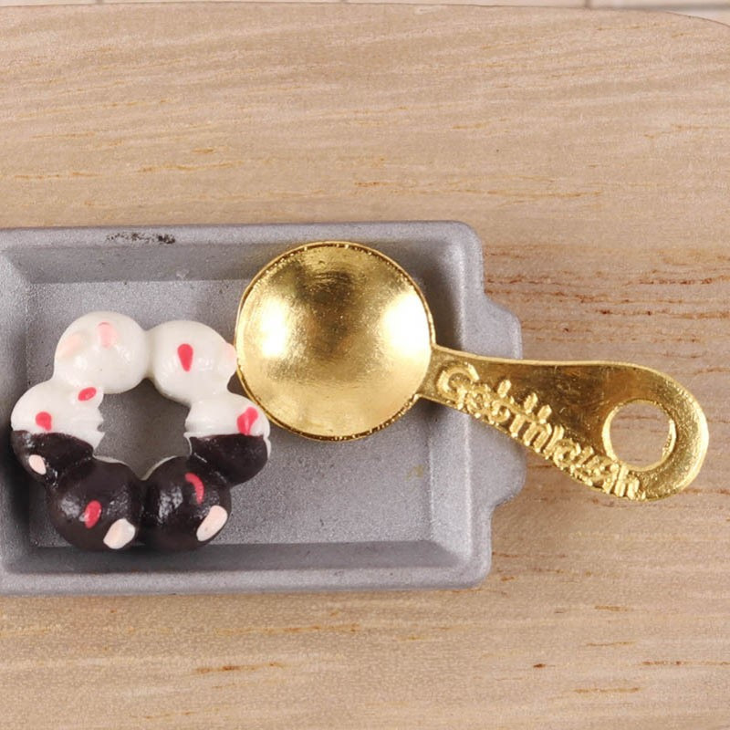 微缩食玩1:12分大勺子汤勺迷你模型娃娃屋餐具袖珍场景dollhouse