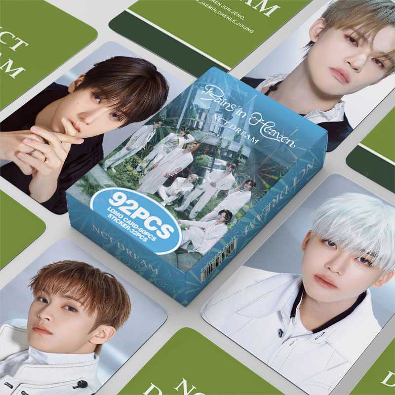 92张卡 NCT男团小卡60张双面照片卡32张晓贴纸贺卡LOMO卡明星写真