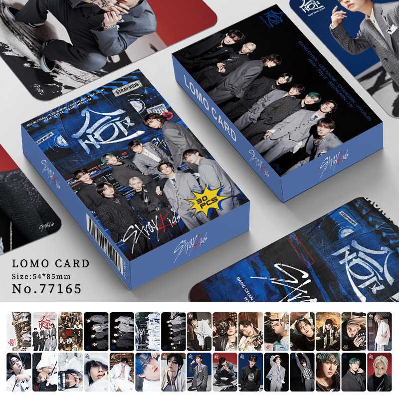现货30张小卡STRAYKIDS应援照片卡粉丝爱豆收藏贺卡双面LOMO卡片