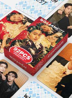 现货92张LOMO卡WilliamEst高清照片卡明星周边盒收藏卡片贺卡贴纸