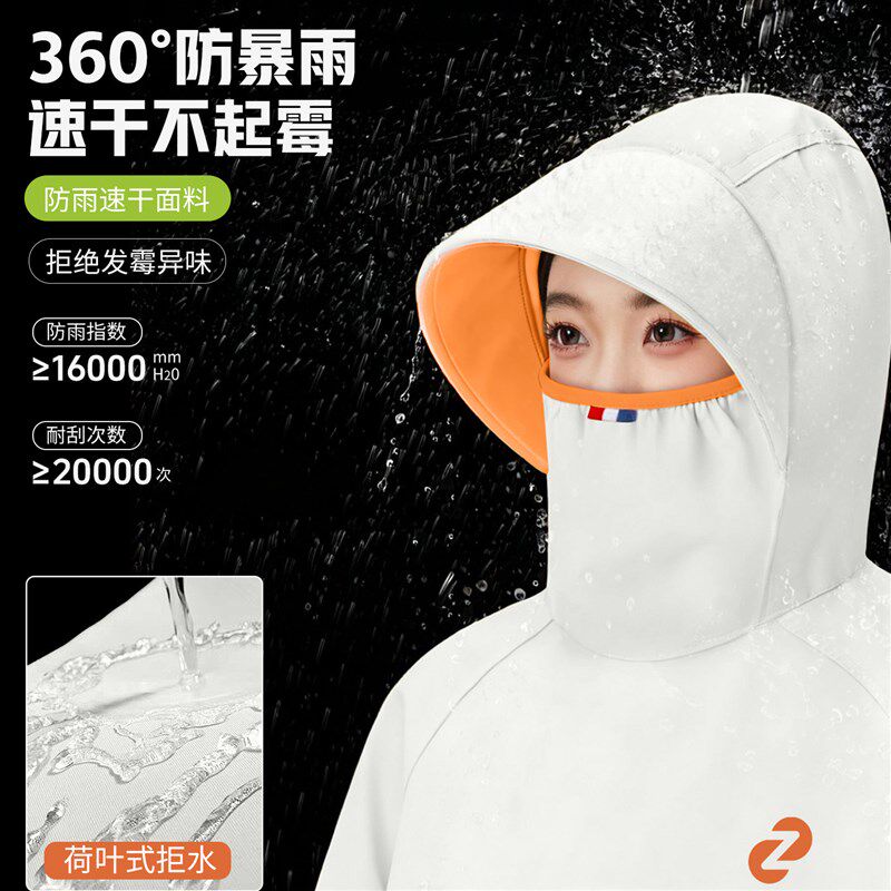电动车用雨衣女款成人外穿w长款全身防暴雨穿脱方便加大特厚雨披