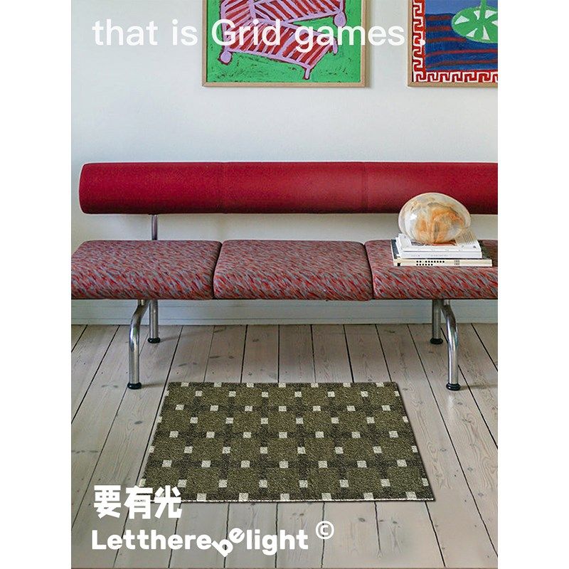 设计师款复古丝h圈入户垫门厅脚垫防尘垫耐脏换鞋垫猫抓垫猫砂盆