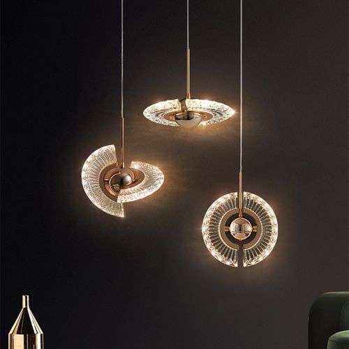 轻奢床头小吊灯餐厅吧台前台过道玄关水晶灯电Q视背景墙网红装饰