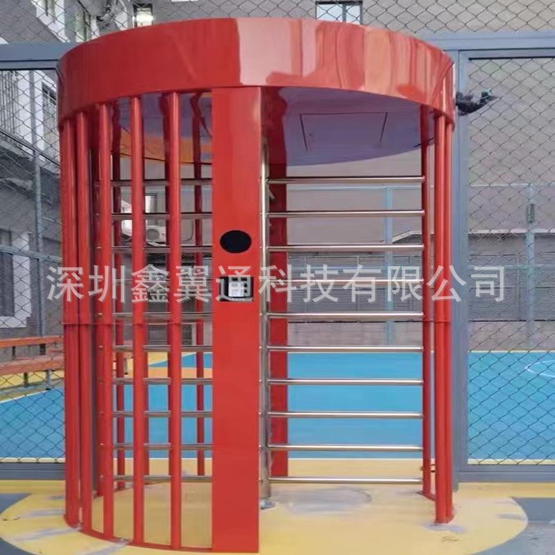 智慧球场全高旋转闸二维码扫码门禁十字旋转闸体育馆预约场地闸机