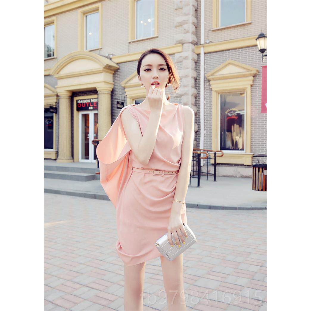 正品2091新裙款显瘦尾小礼服 不规则性感夜店连衣子 春夏名媛燕女