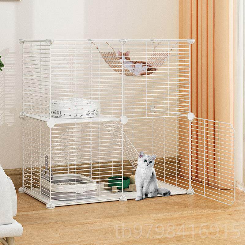 正品猫窝笼子家用室间内空笼超大自由空幼猫猫猫屋舍两层小型猫咪