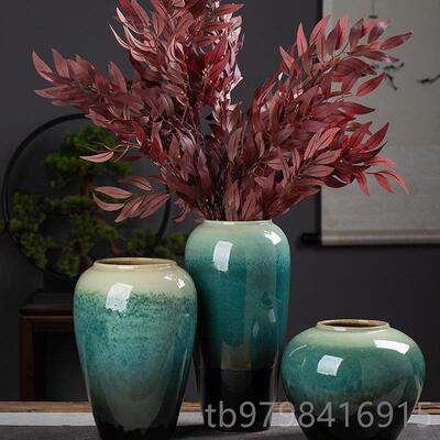 正品景德镇国风系列客窑变中色陶瓷花瓶培插花陶罐新式厅玄水关摆