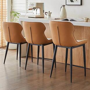 定制6550CM厘米加坐高岛吧导台椅子靠背意式轻奢餐椅高脚现代家用