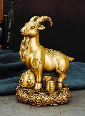 全铜十二生肖摆件铜牛鼠虎兔龙蛇马羊猴鸡狗猪吉祥物家居桌面礼品