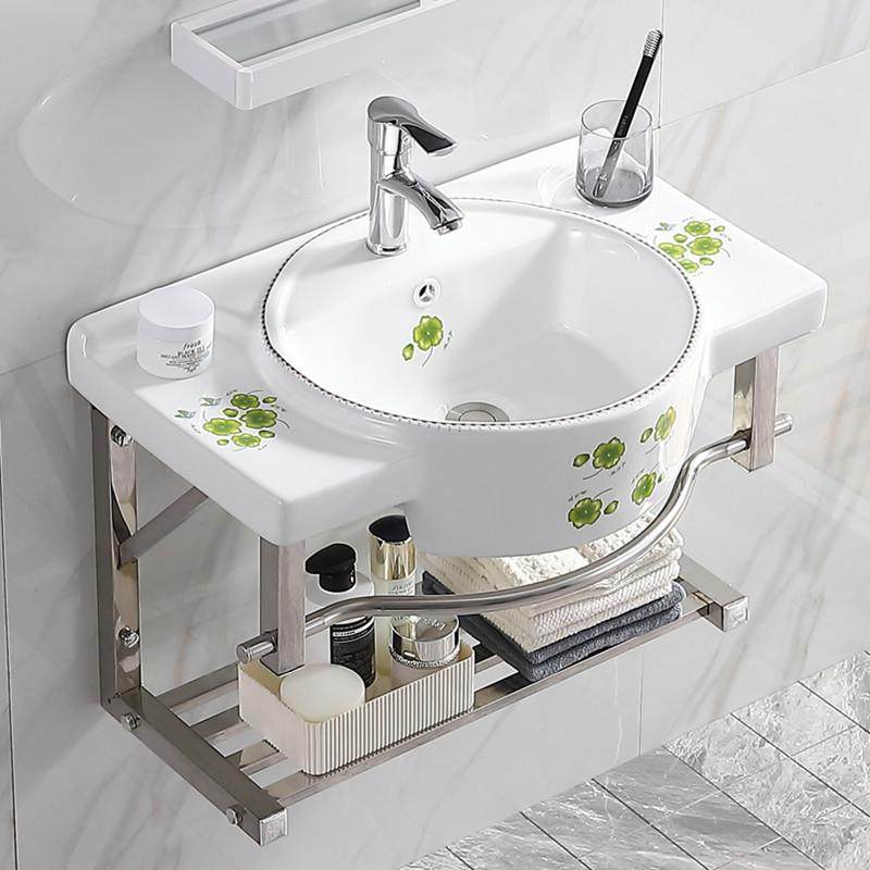 挂墙洗手盆小户型陶瓷洗脸盆柜组合洗漱台卫生间厕所阳台简易挂盆,家装主材,挂墙式洗脸盆,淘宝优惠券,粉丝福利购,淘宝优惠卷