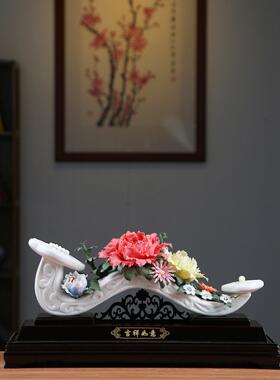 吉祥如意饰品开业乔迁新居高端陶瓷礼品客厅入口公司礼品定制大尺